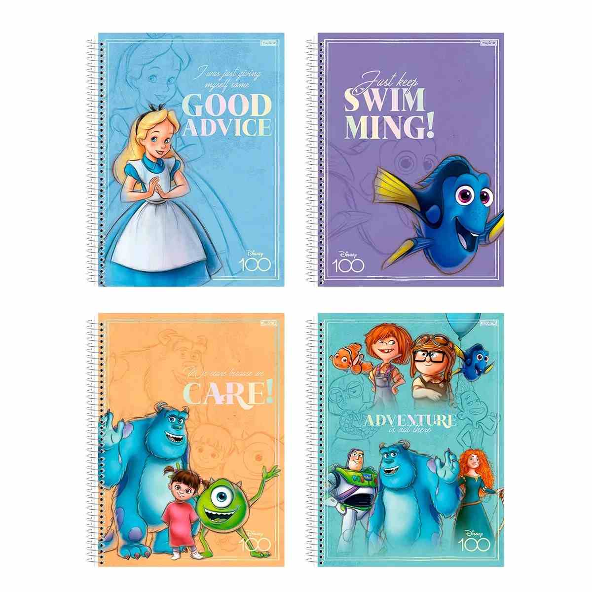 CADERNO 10X1 CLASSICOS DISNEY C.D.